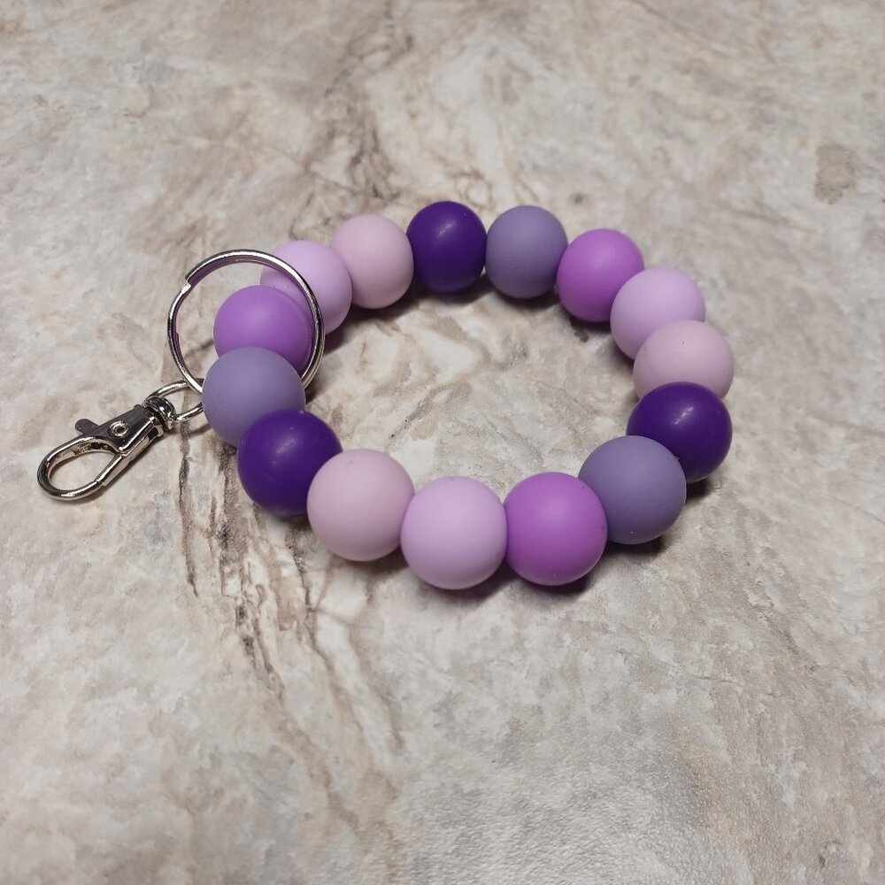 Perfectly Purple Keychain Ring